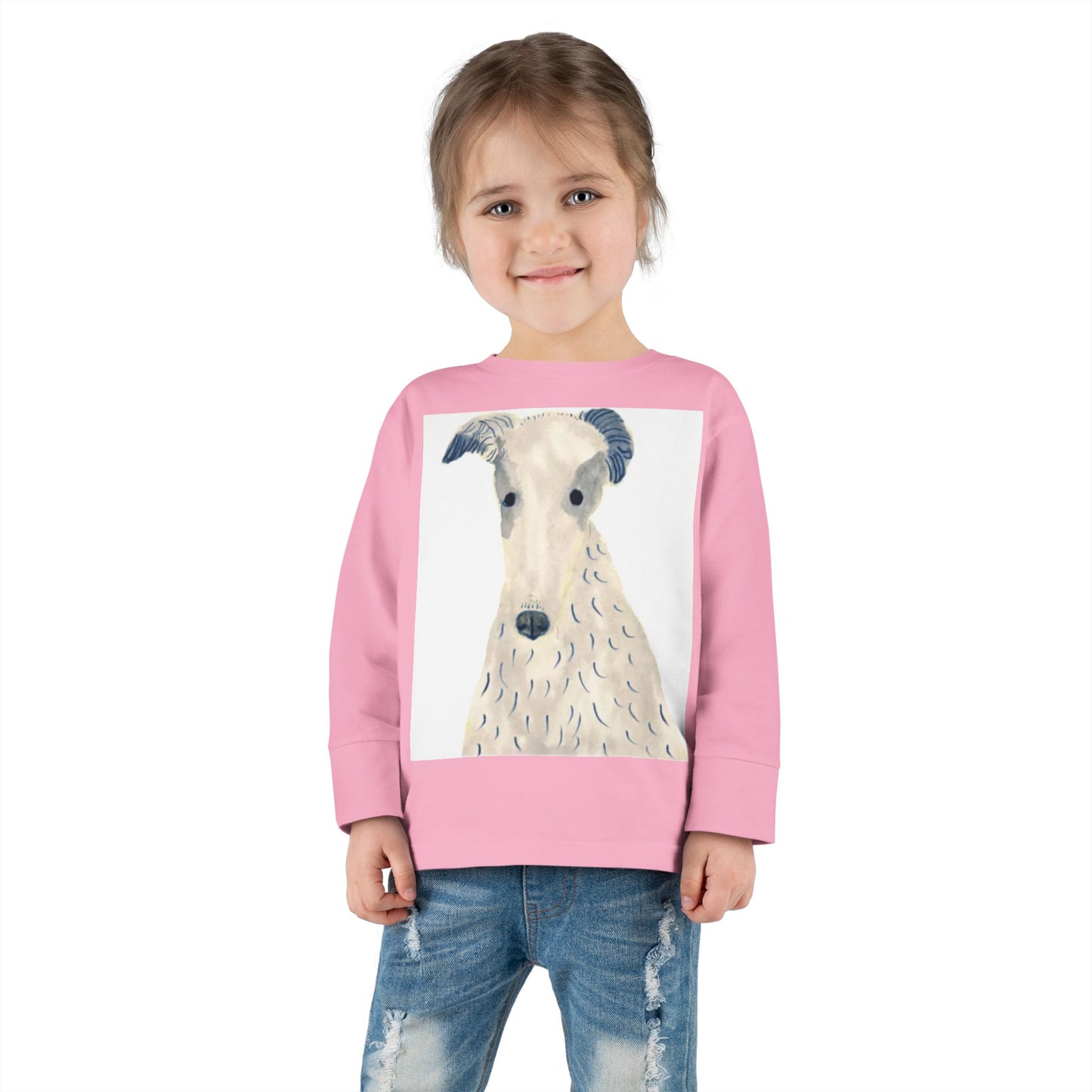 Whimsical Toddler Long Sleeve Tee, Cute Animal Designs, Children's Clothing, Birthday Gift, Playtime Apparel, Seasonal Celebrations