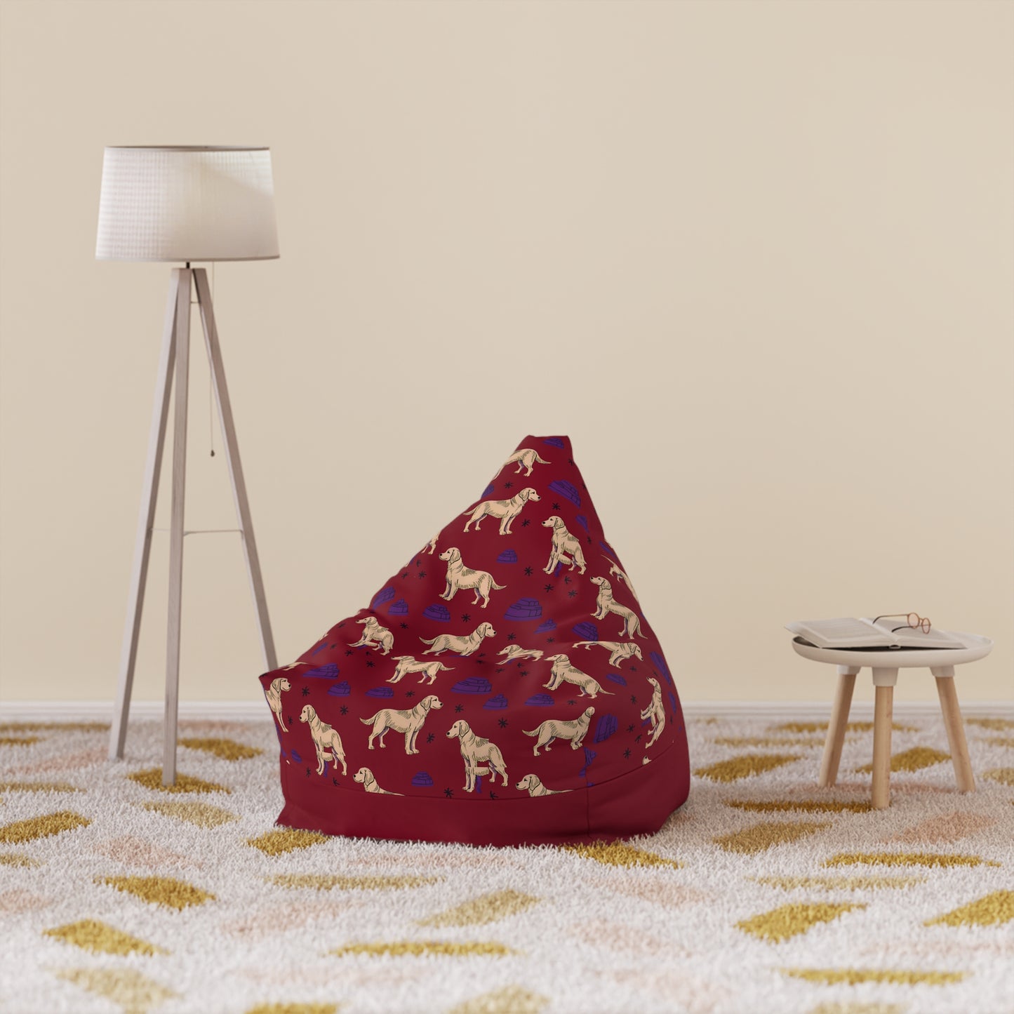 Bean Bag Chair Cover "Golden Retriever" Collection - Cozy Seating for All Ages