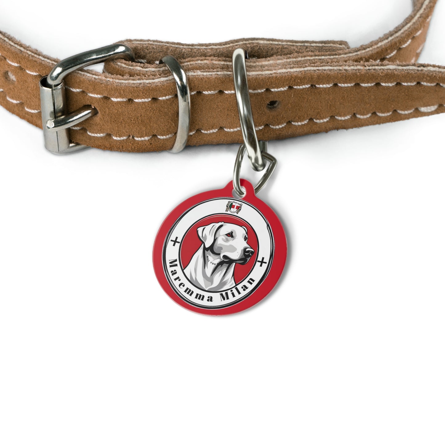 Dog ID Tag - Durable Solid Metal Dog Identification Tag