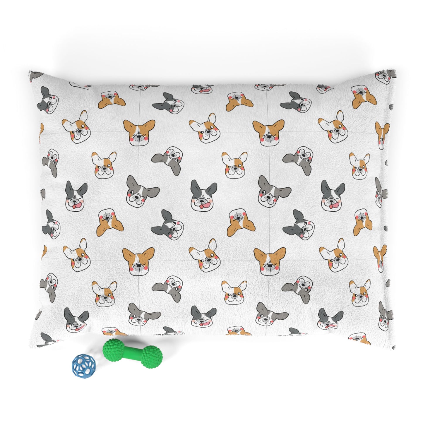 Dog Bed "Bulldog" Collection, 100% Cotton Underside, Shape-retaining Insert
