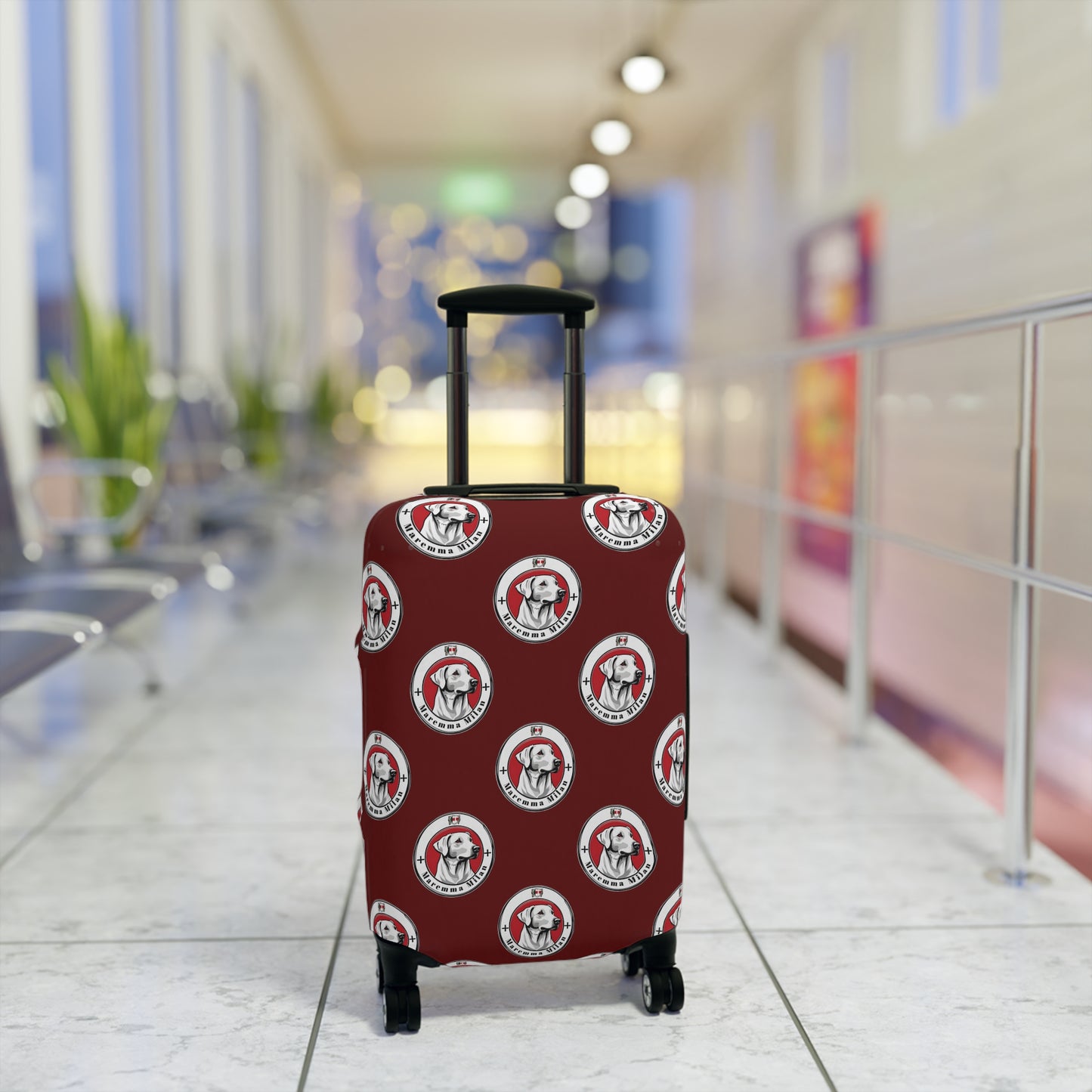 Luggage Cover "Maremma Milan", Suitcase Protector, Unique Travel Gear