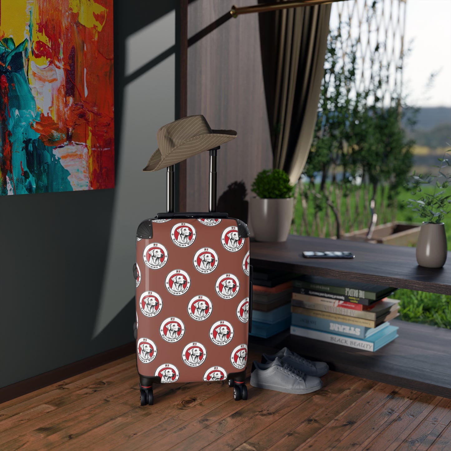 Custom Dog Lover Suitcase – Travel in Style with Pet Design