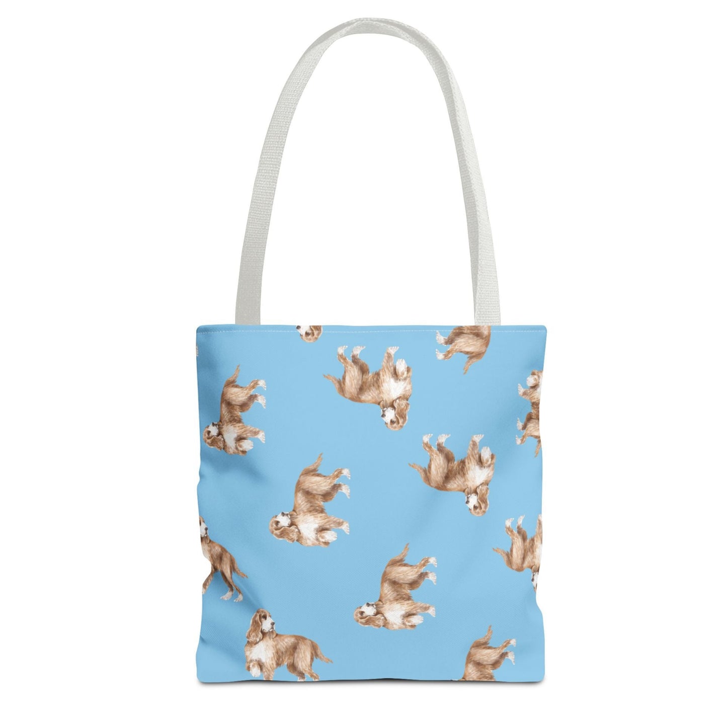 Tote Bag "Cocker Spaniel", Beach Bag, Eco-friendly Shopping Bag, Fun Dog Print, Casual Everyday Tote
