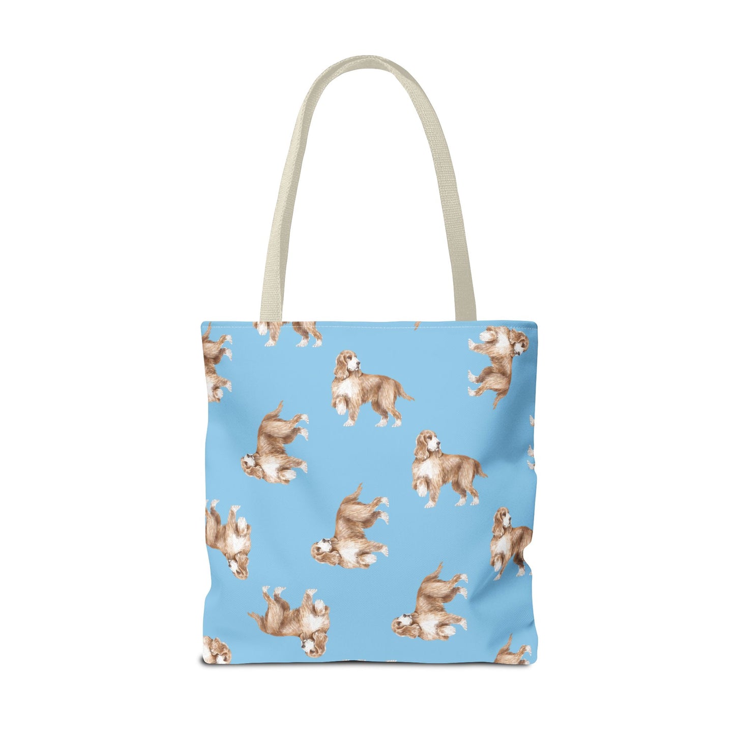 Tote Bag "Cocker Spaniel", Beach Bag, Eco-friendly Shopping Bag, Fun Dog Print, Casual Everyday Tote