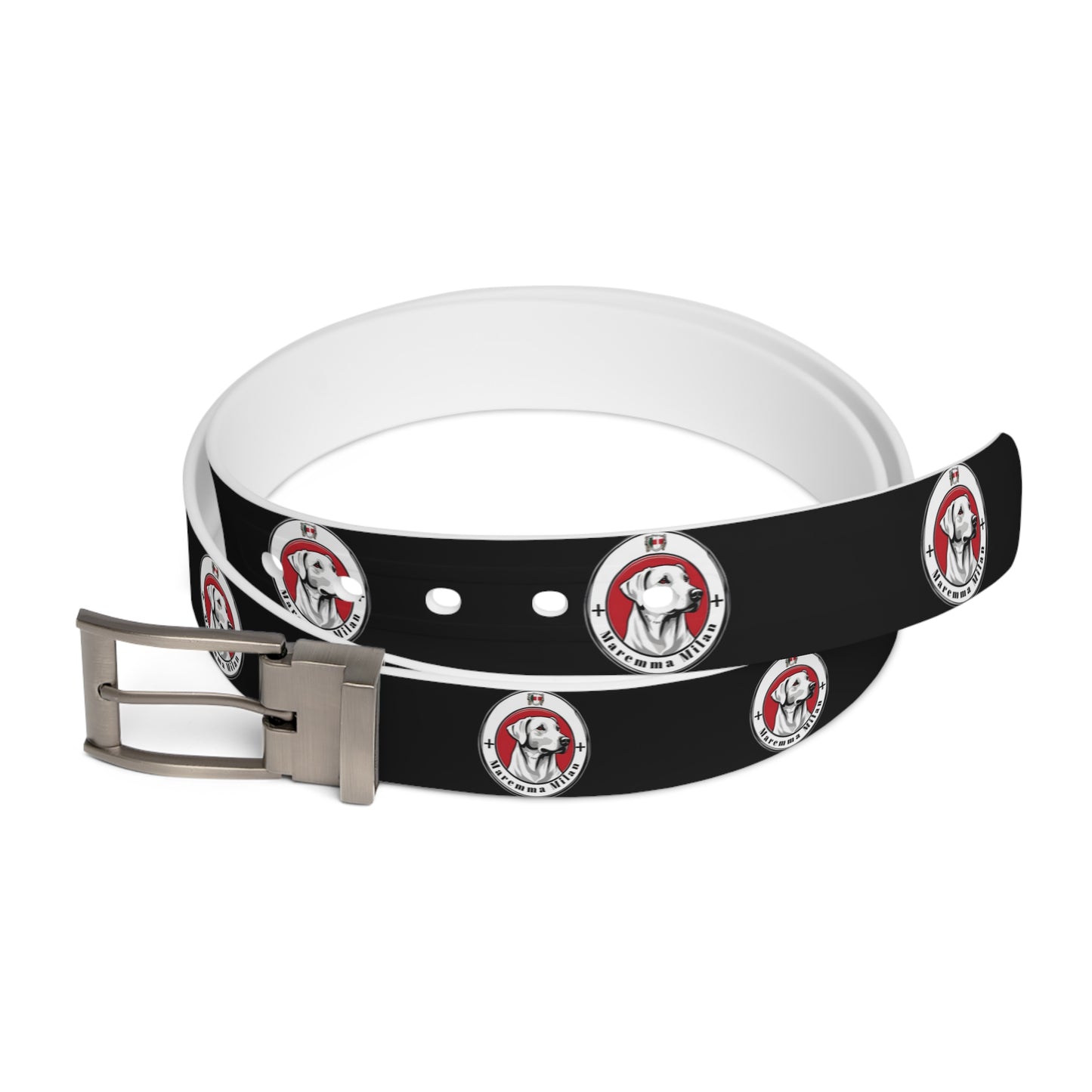 Belt for Everyday Wear, Waterproof, Black with "Maremma" Logo, Adjustable Waist Belt