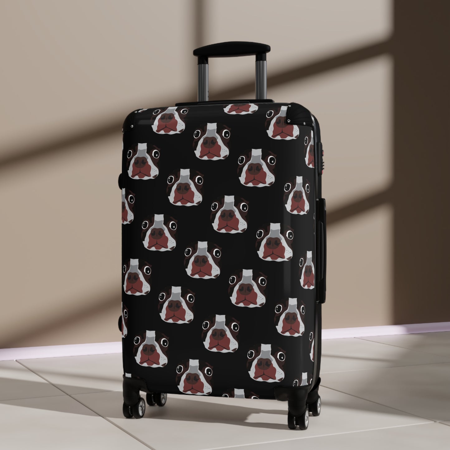 Travel Suitecase "Wonder Dog" - Themed Suitcase 360-Degree Swivel Wheels Hard Shell