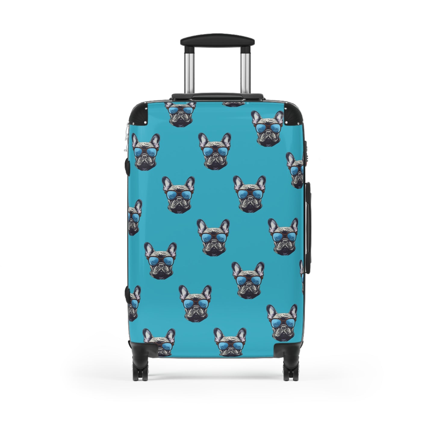 "Bulldog" Travel Suitcase, Super Durable and Lightweight French Bulldog Travel Suitcase, Unique Designer Travel Gear