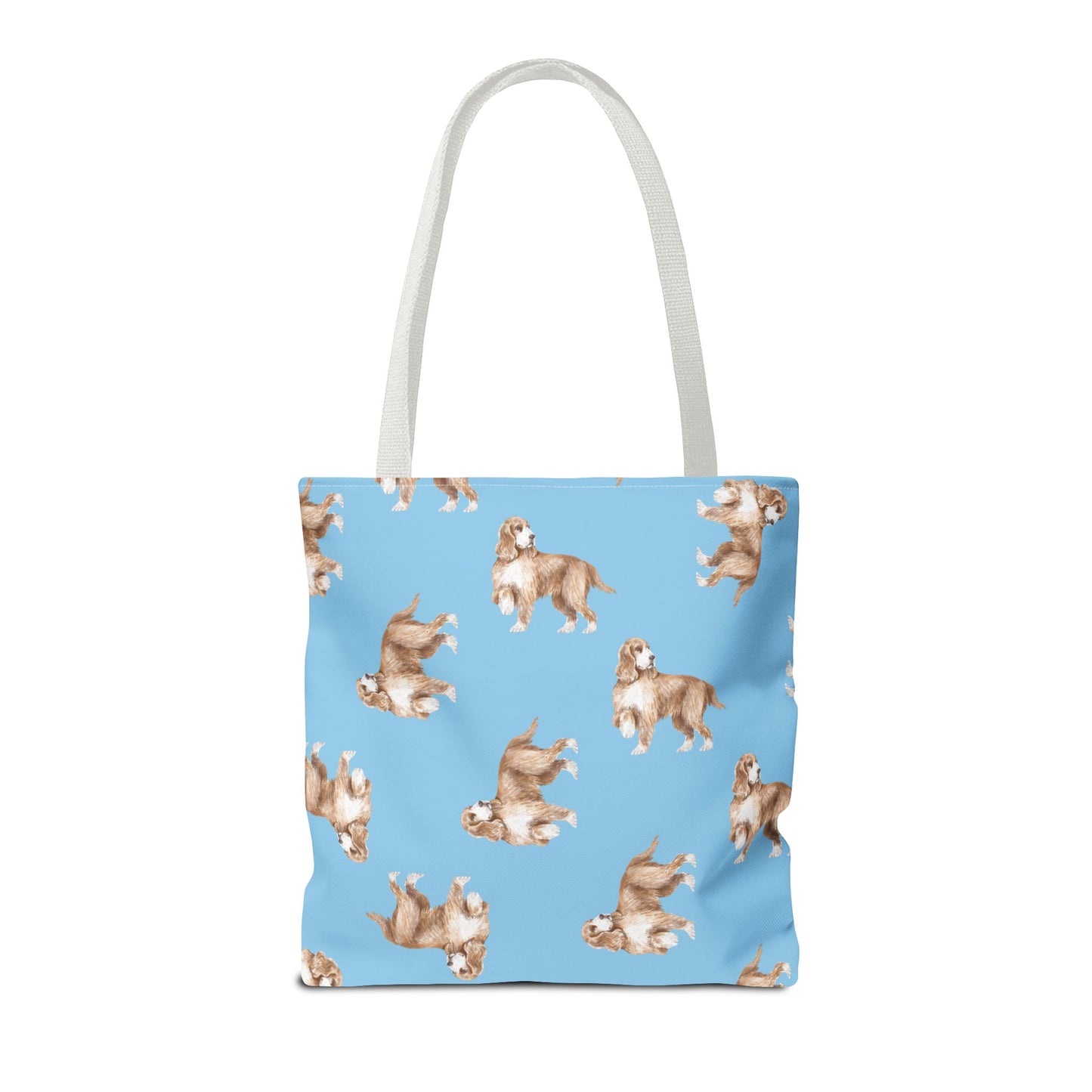 Tote Bag "Cocker Spaniel", Beach Bag, Eco-friendly Shopping Bag, Fun Dog Print, Casual Everyday Tote