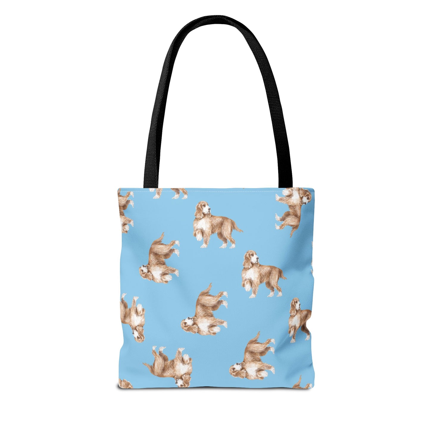 Tote Bag "Cocker Spaniel", Beach Bag, Eco-friendly Shopping Bag, Fun Dog Print, Casual Everyday Tote