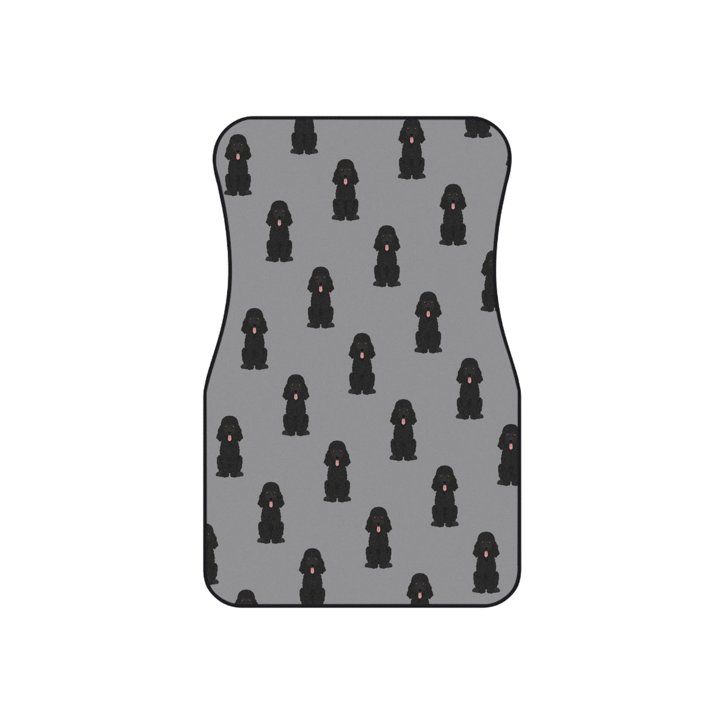 Cute Dog Pattern Car Mats for Pet Lovers, Front Floor Mats, Animal Print Auto Accessories, Gift for Dog Owners, Pet Car Decor