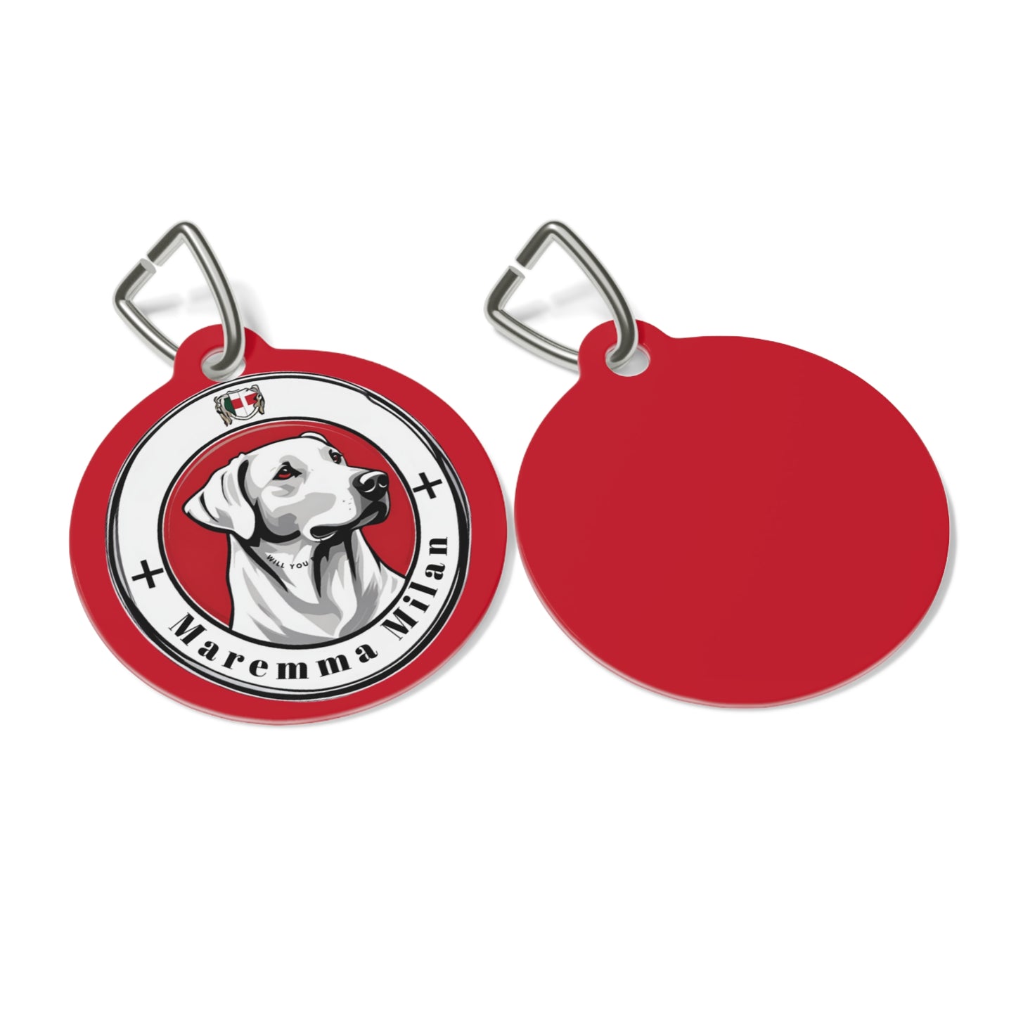Dog ID Tag - Durable Solid Metal Dog Identification Tag