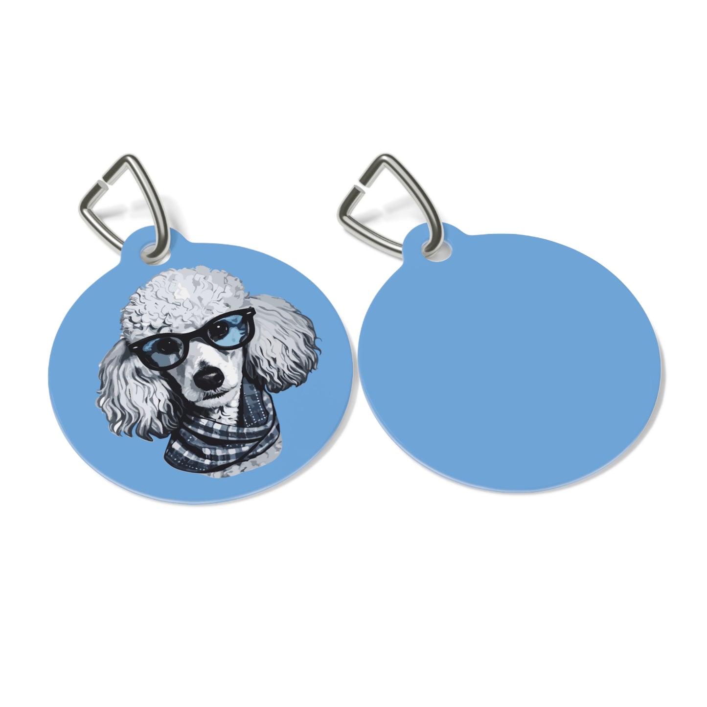 Stylish Dog ID Tag "Poodle" Desigtn, Fun Dog Accessories, Dog Lover Gift