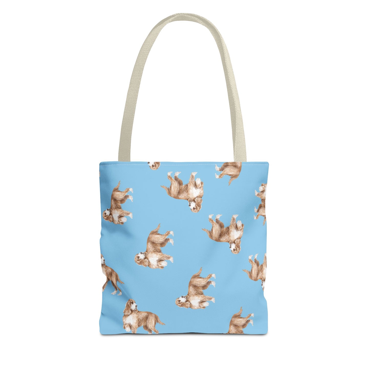 Tote Bag "Cocker Spaniel", Beach Bag, Eco-friendly Shopping Bag, Fun Dog Print, Casual Everyday Tote