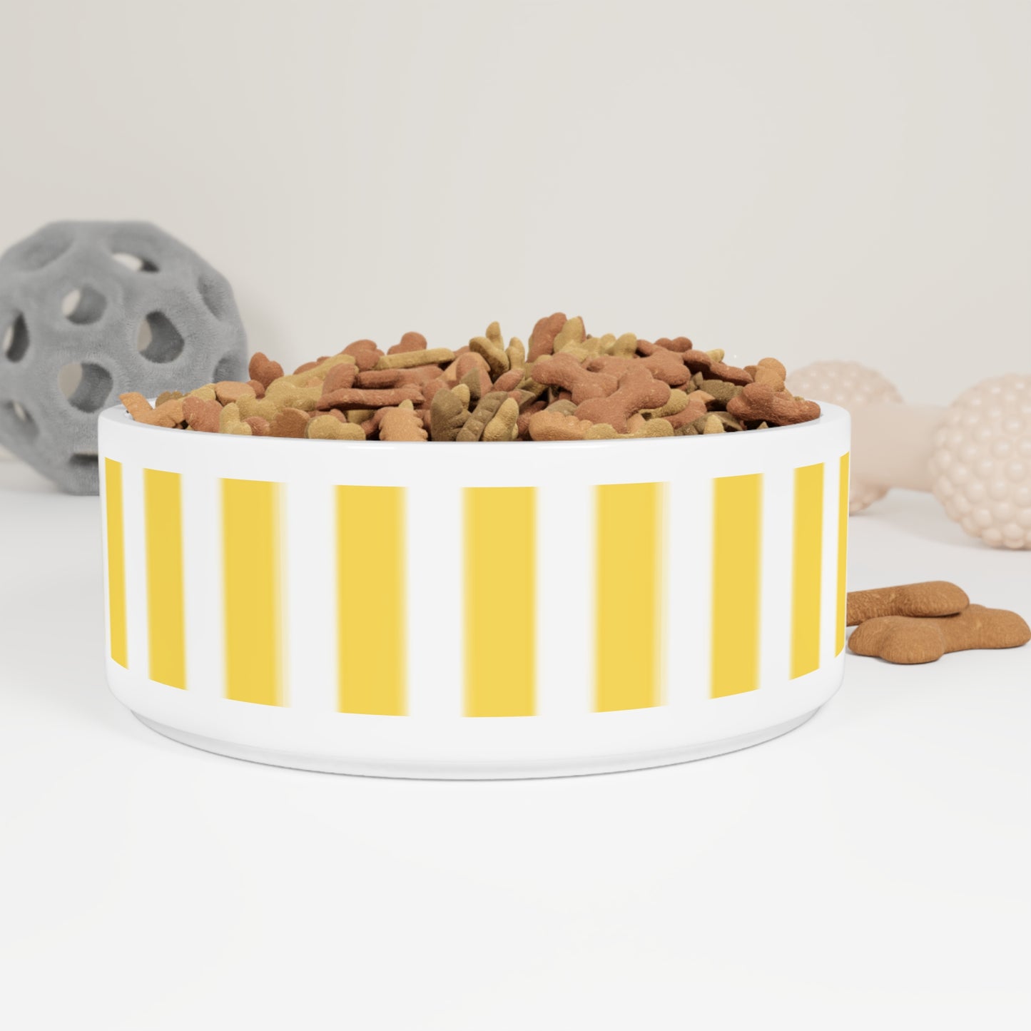 Copy of Modern Yellow Striped Pet Bowl - Stylish Pet Dish for Dogs and Cats