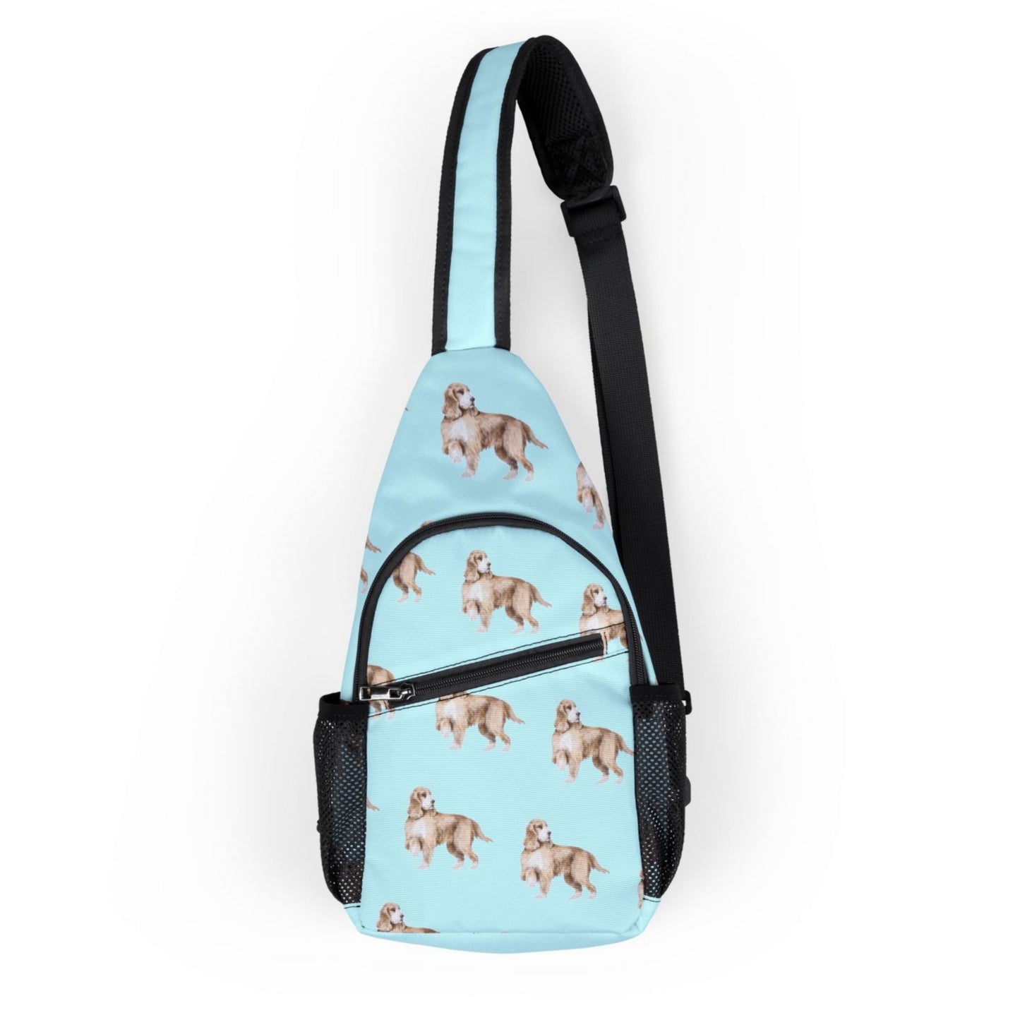 Chest Dog Treats Bag "Cocker Spaniel" Design| Durable Sling Backpack