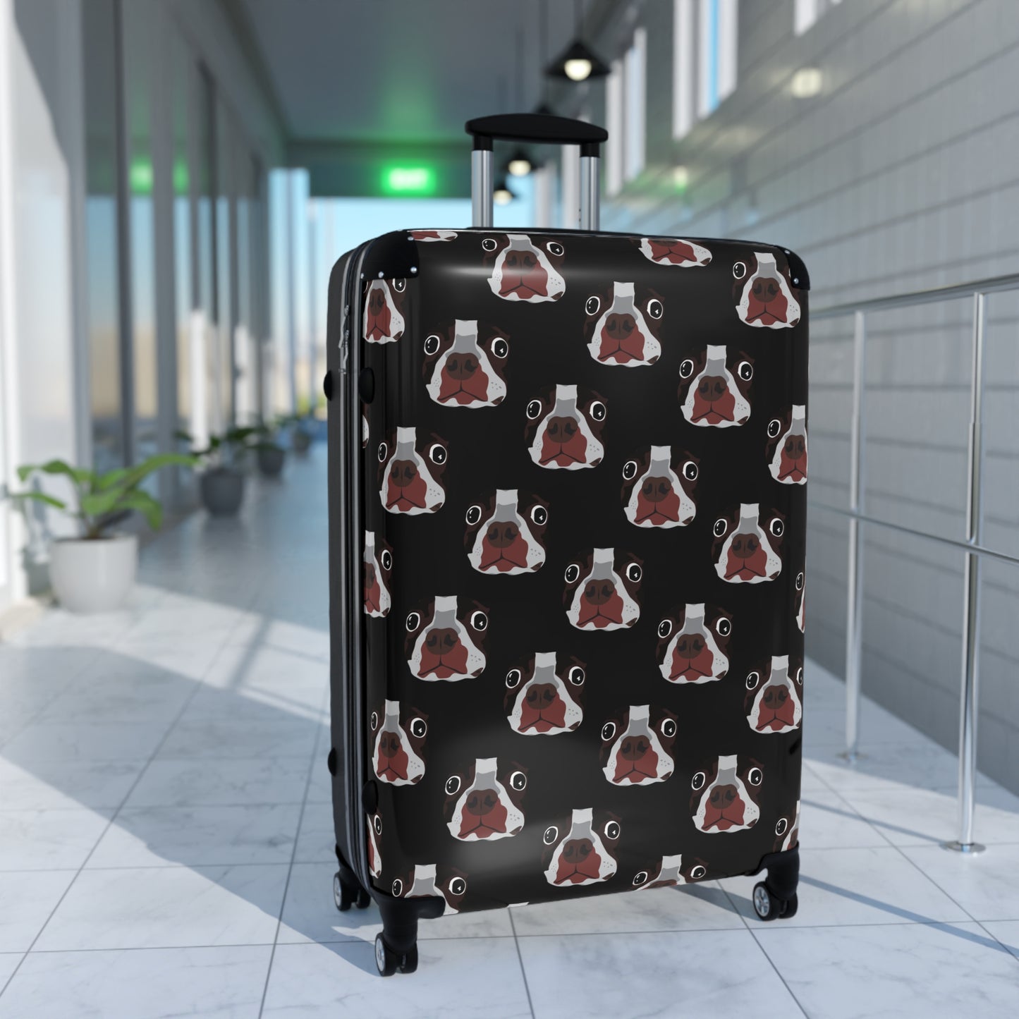 Travel Suitecase "Wonder Dog" - Themed Suitcase 360-Degree Swivel Wheels Hard Shell