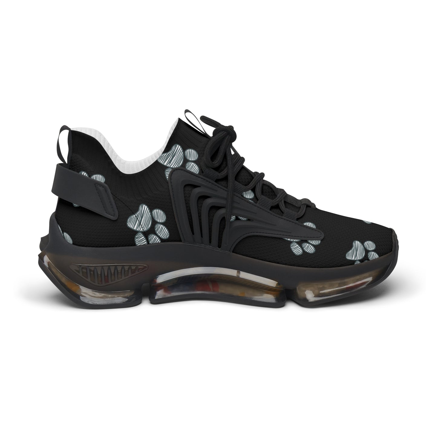 Women's Mesh Sneakers - Paw Printed
