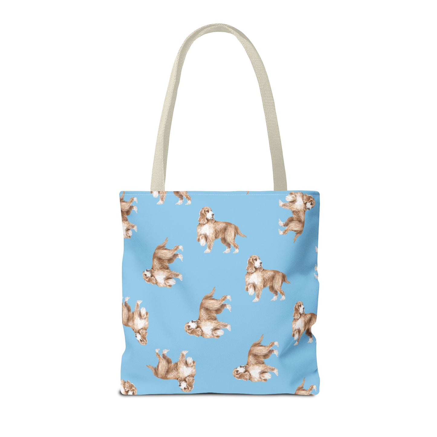 Tote Bag "Cocker Spaniel", Beach Bag, Eco-friendly Shopping Bag, Fun Dog Print, Casual Everyday Tote