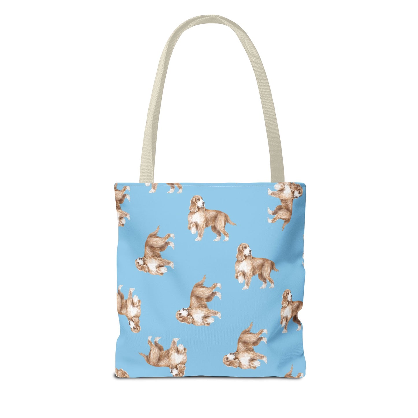 Tote Bag "Cocker Spaniel", Beach Bag, Eco-friendly Shopping Bag, Fun Dog Print, Casual Everyday Tote