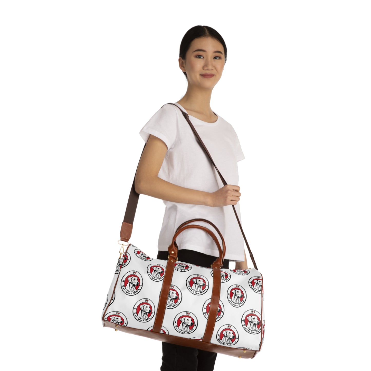 Cute Dog Print Waterproof Travel Bag - Perfect for Pet Lovers on the Go!