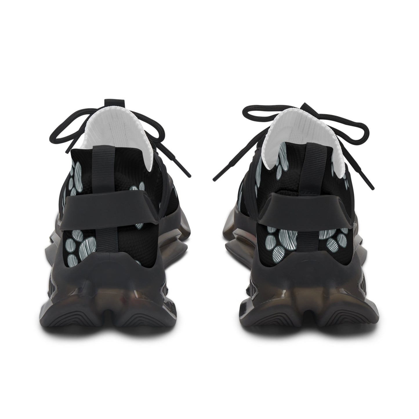 Women's Mesh Sneakers - Paw Printed