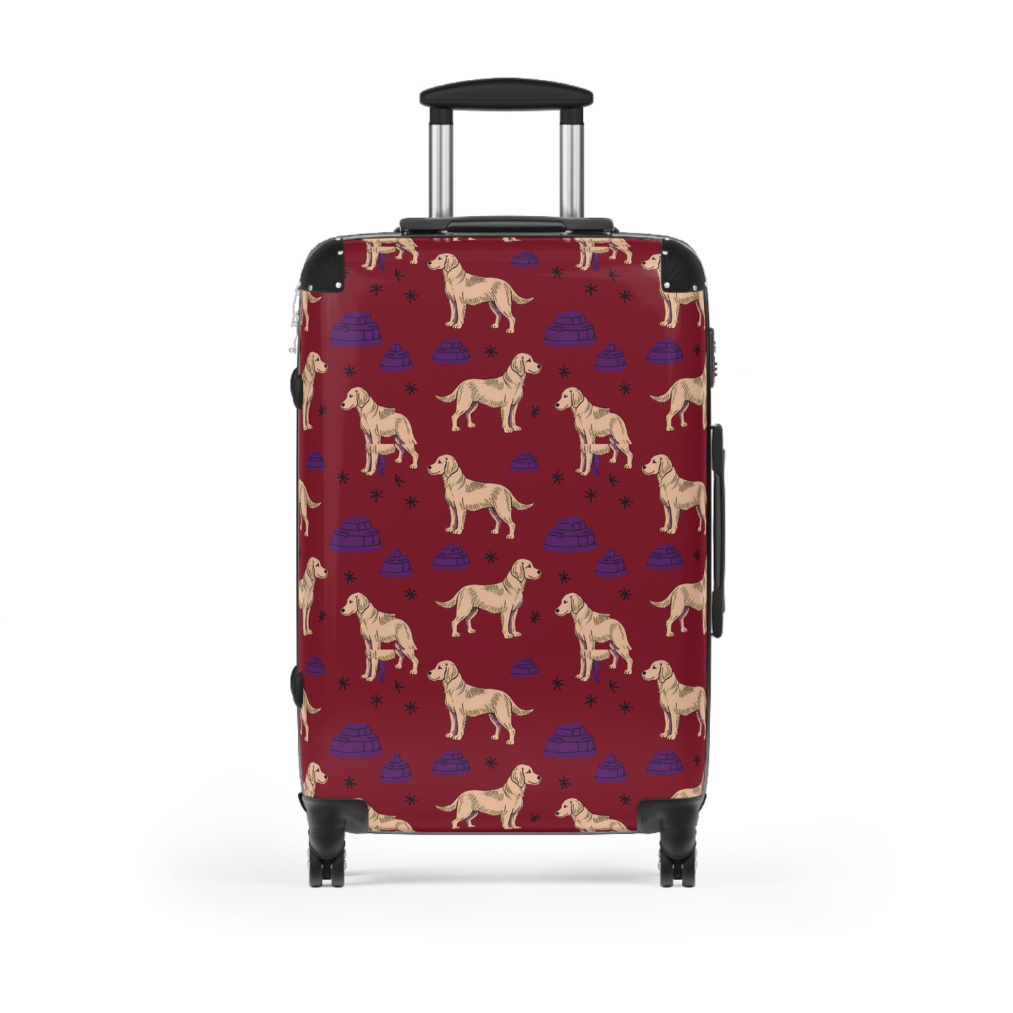Suitcase with "Golden Retrievel" Design - Unique Luggage for Dog Lovers