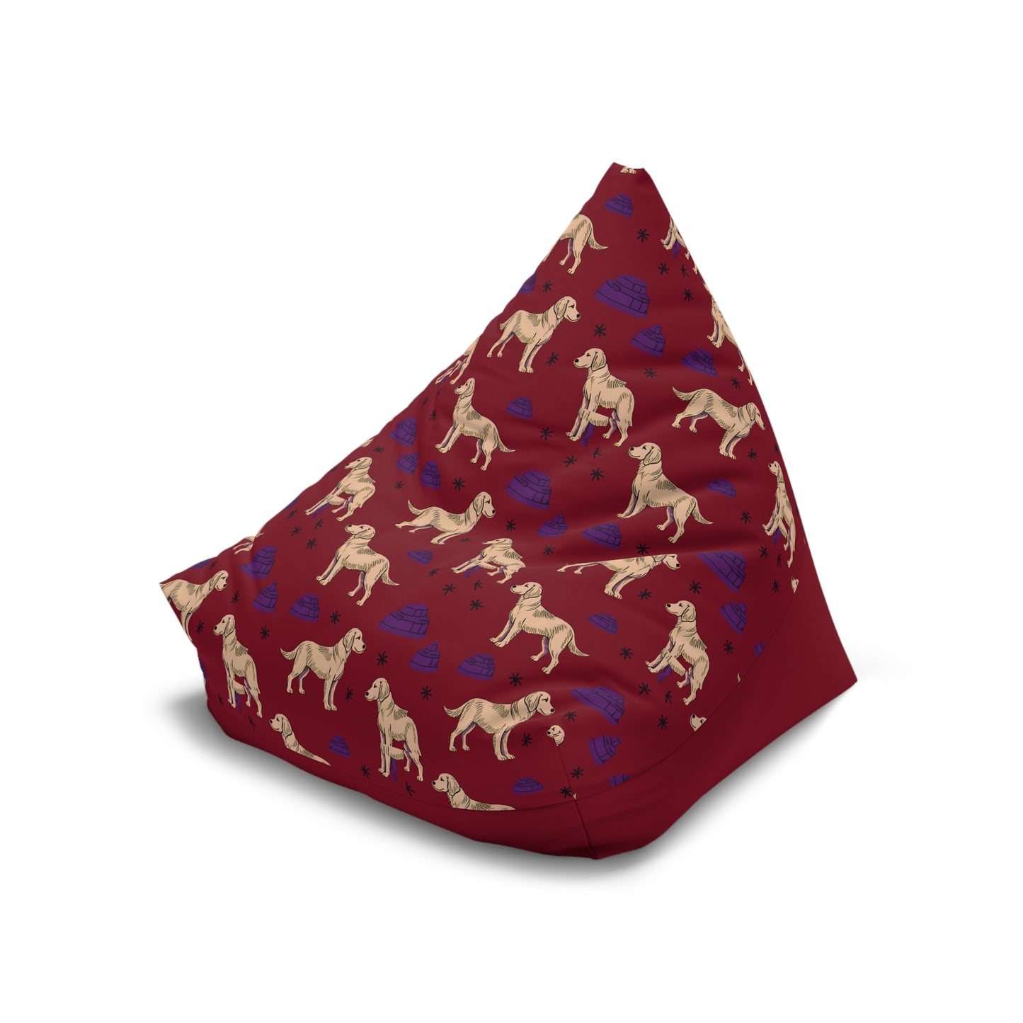Bean Bag Chair Cover "Golden Retriever" Collection - Cozy Seating for All Ages