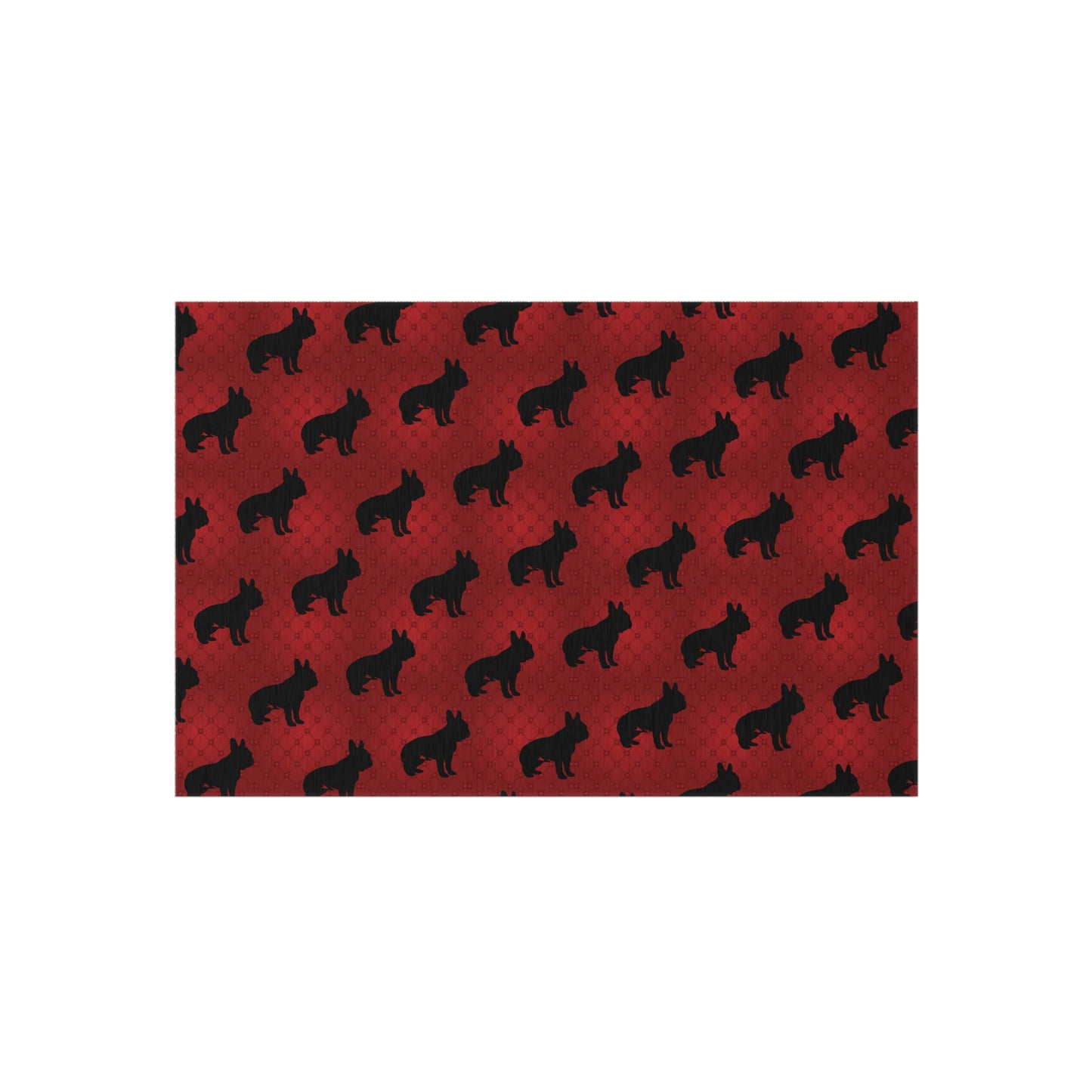 Cozy Outdoor Rug for Patios, Decks, and Picnics, "Bulldog" Design, Soft and Durable Surface for Outdoor Gatherings