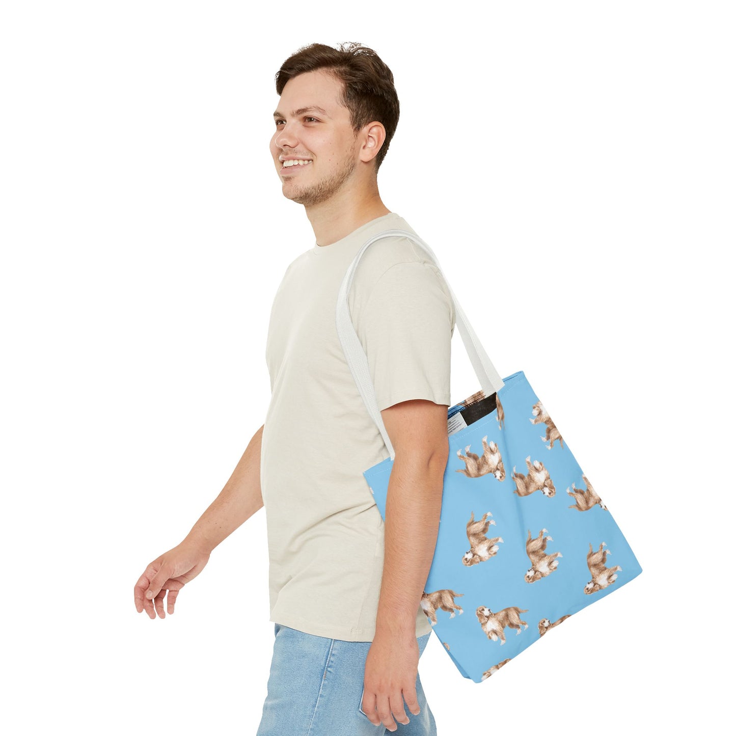 Tote Bag "Cocker Spaniel", Beach Bag, Eco-friendly Shopping Bag, Fun Dog Print, Casual Everyday Tote