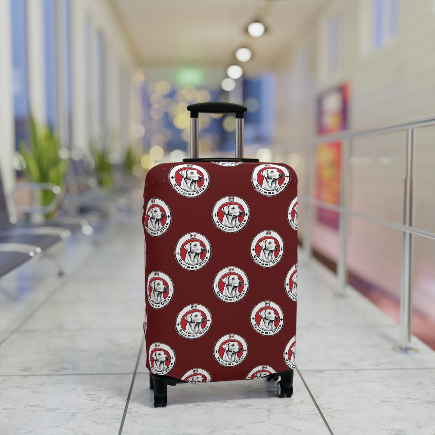 Luggage Cover "Maremma Milan", Suitcase Protector, Unique Travel Gear