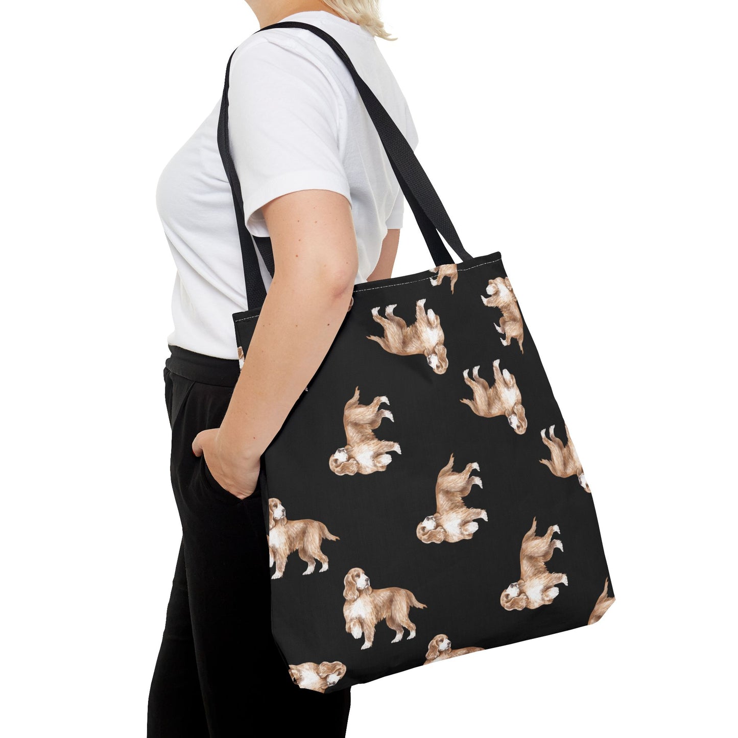 Dog Lover's Tote Bag, All-Over Print Dog Bag, Cute Pet Tote, Gift for Dog Owners, Casual Everyday Bag, Dog Mom Gift