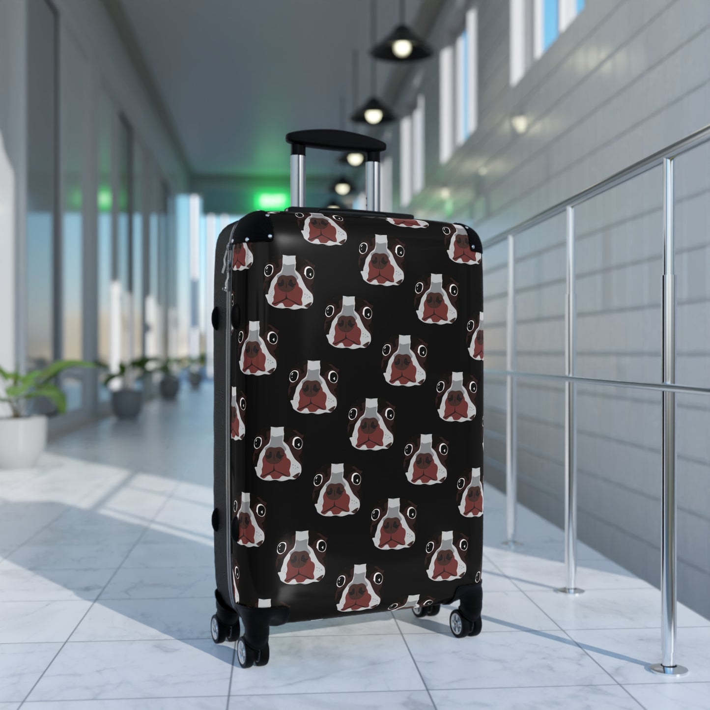 Travel Suitecase "Wonder Dog" - Themed Suitcase 360-Degree Swivel Wheels Hard Shell