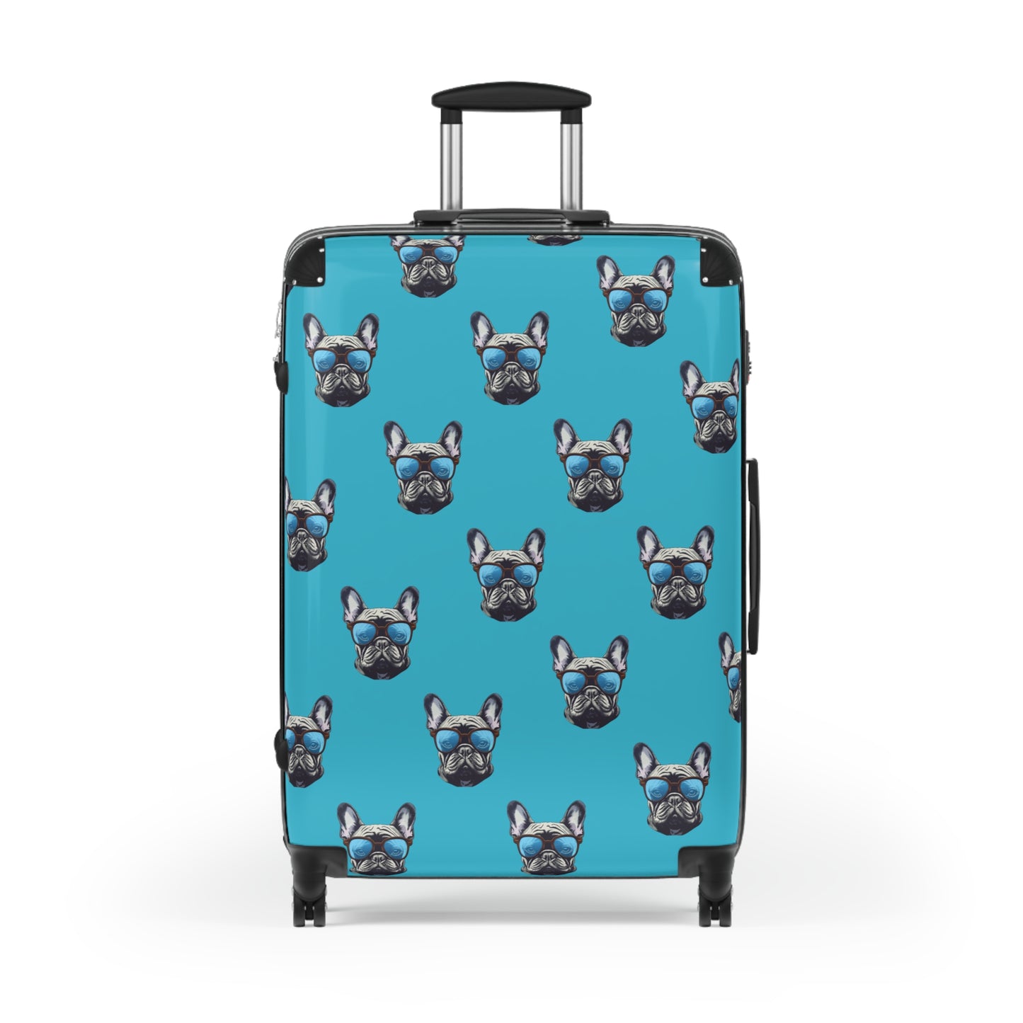 "Bulldog" Travel Suitcase, Super Durable and Lightweight French Bulldog Travel Suitcase, Unique Designer Travel Gear