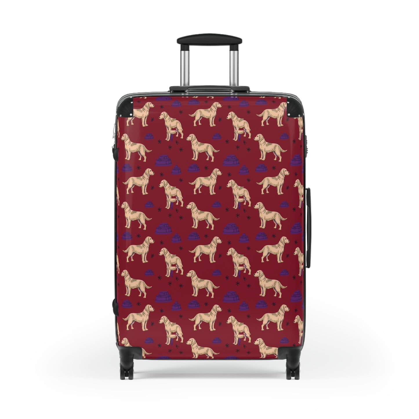 Suitcase with "Golden Retrievel" Design - Unique Luggage for Dog Lovers