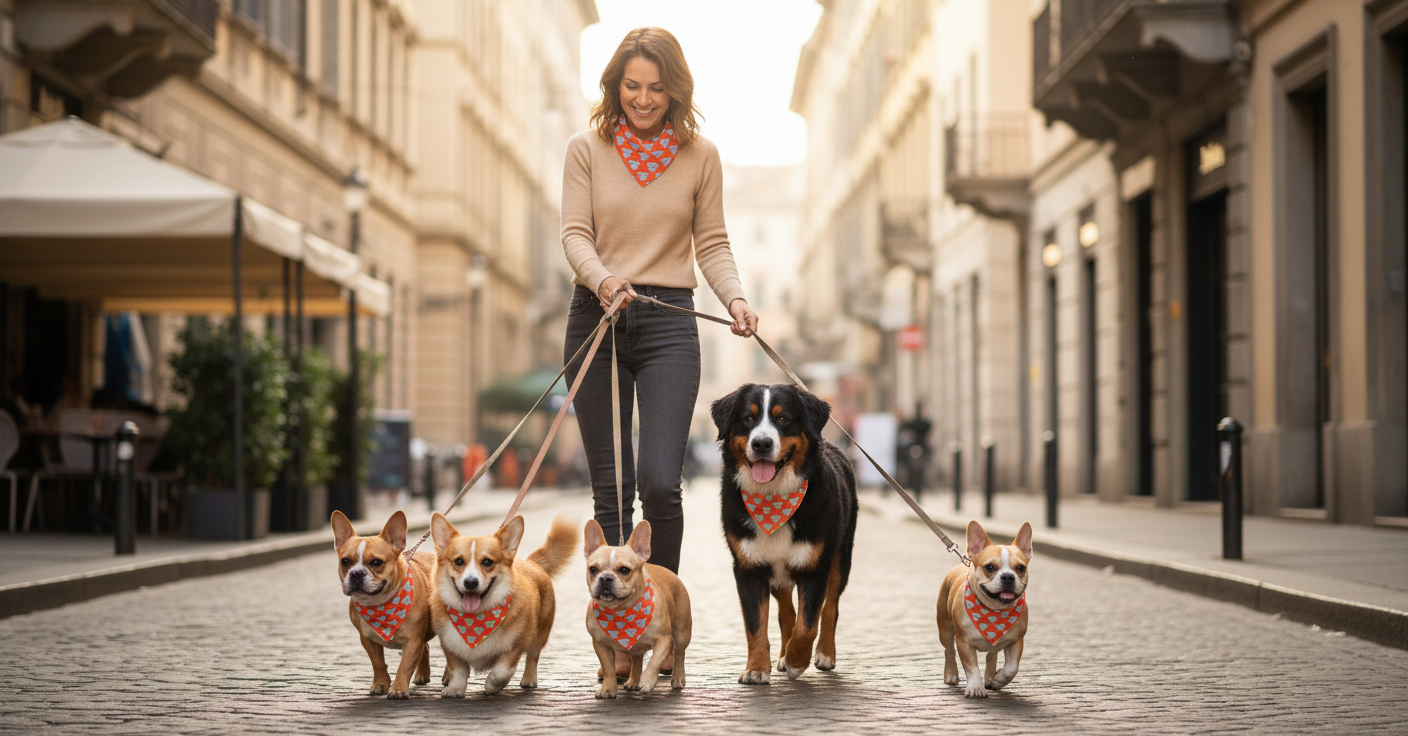 Dog and Owner Bandana "Starry-Eyed Dog"