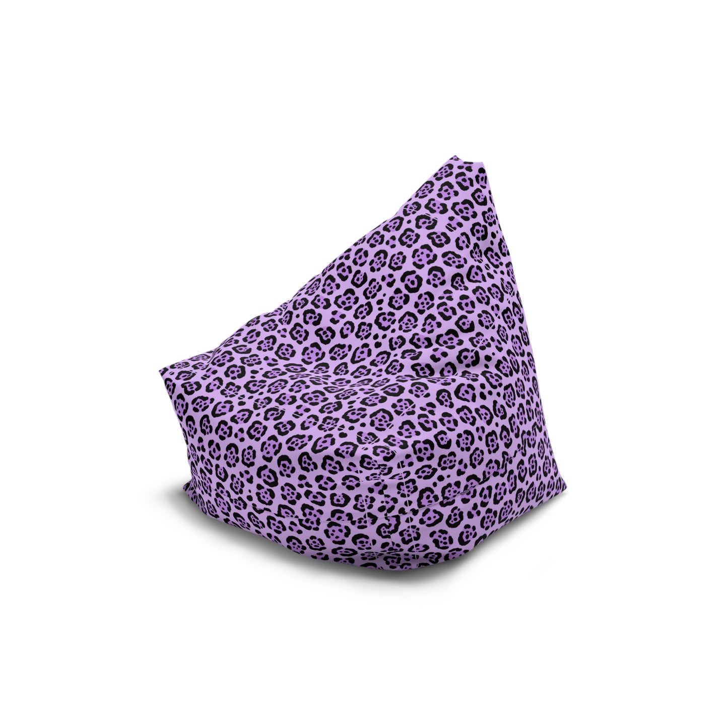 Purple Leopard Print Bean Bag Chair Cover - Cozy & Fun Home Accessory