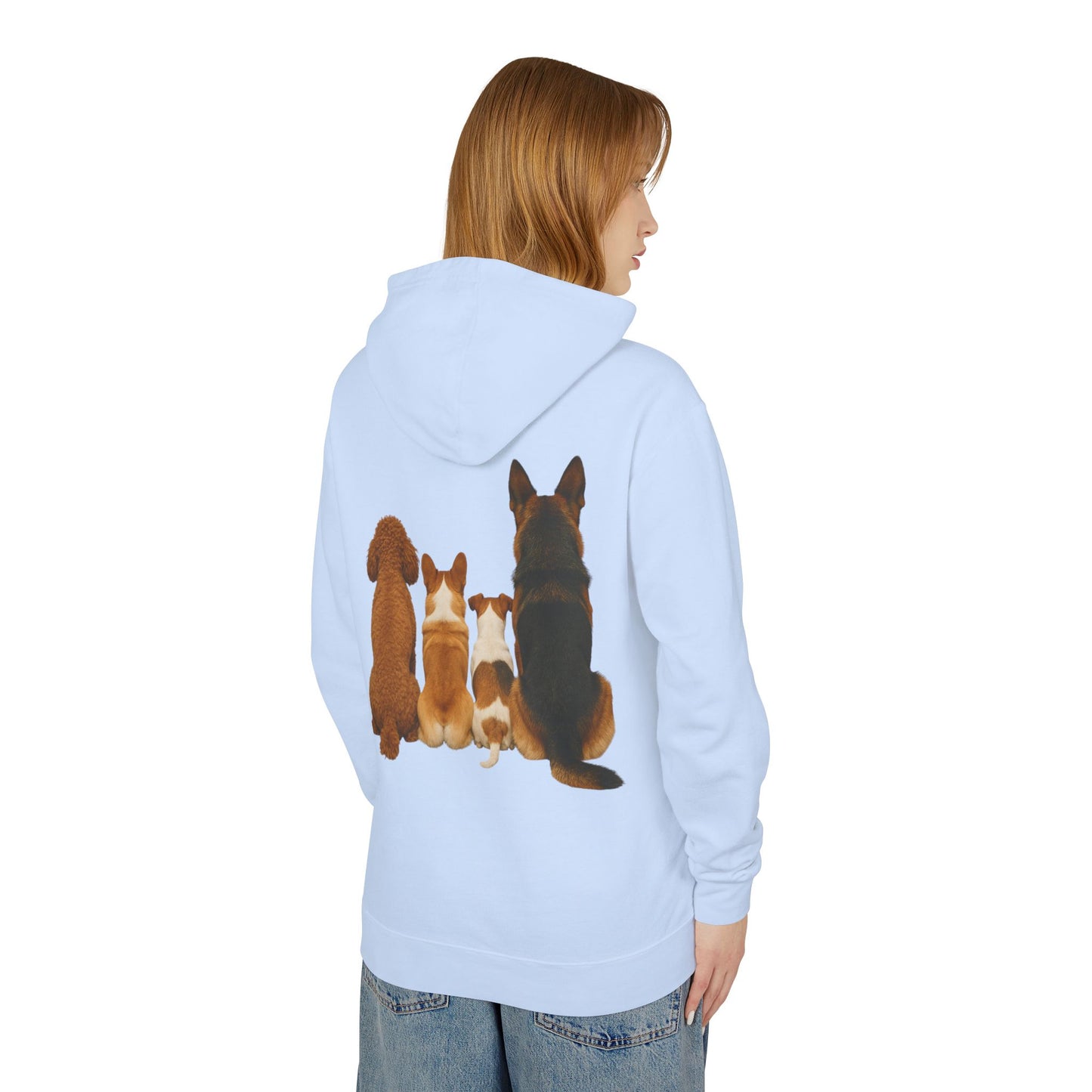 Dog Family Hoodie — Cute Corgi, Poodle & German Shepherd Pullover
