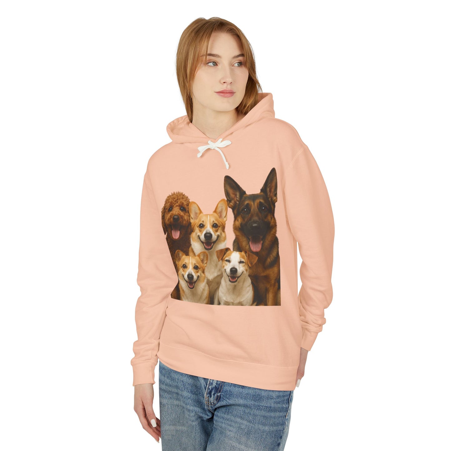Dog Family Hoodie — Cute Corgi, Poodle & German Shepherd Pullover