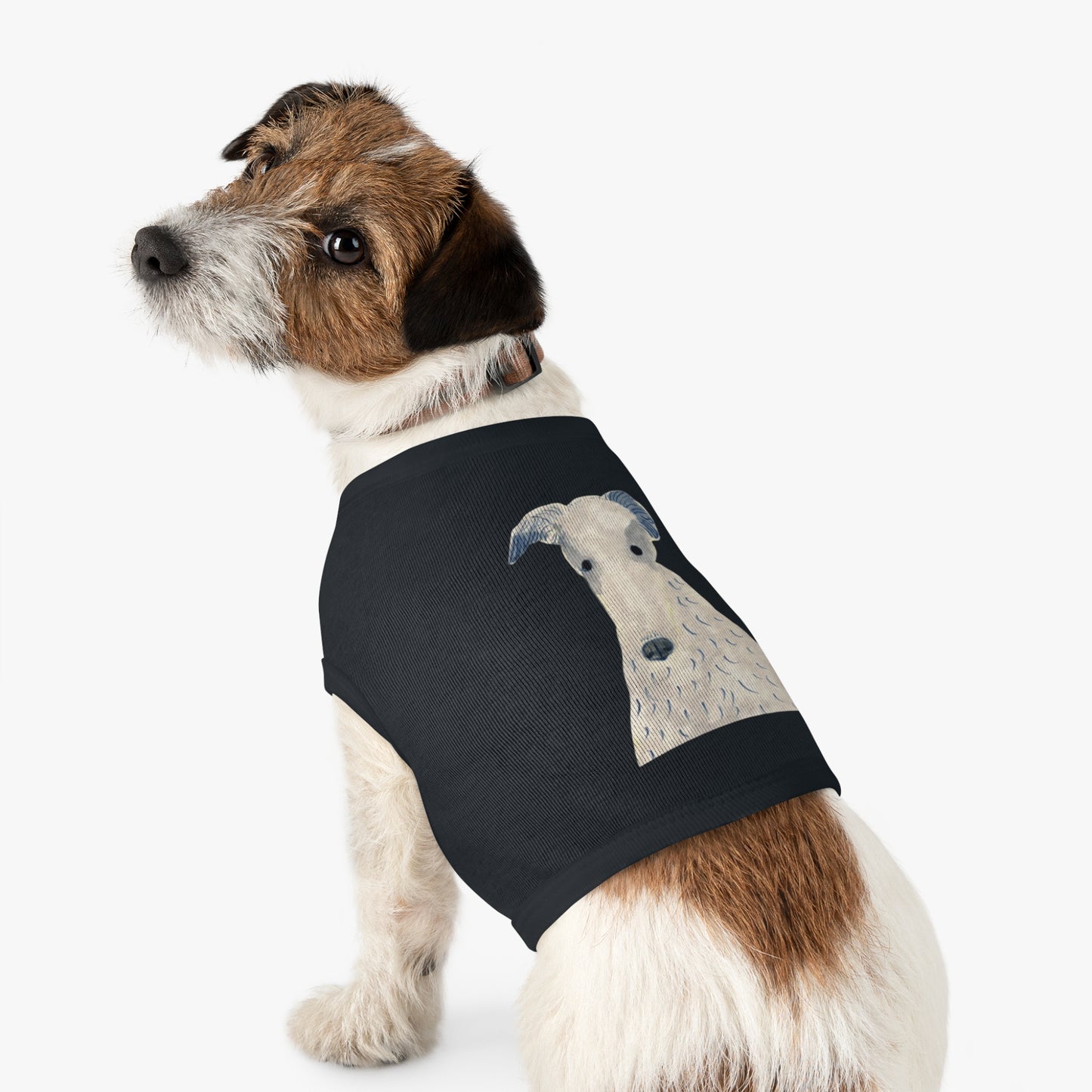 Dog Cotton Tank Top - "Long Face"