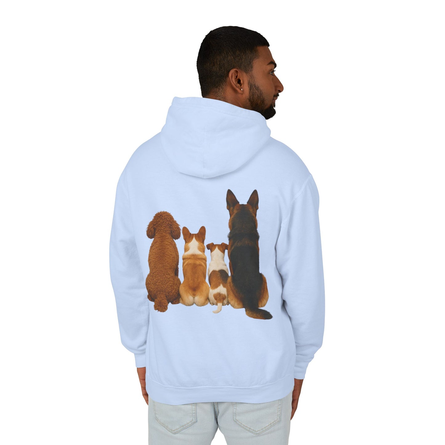 Dog Family Hoodie — Cute Corgi, Poodle & German Shepherd Pullover