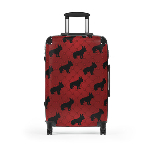 Dog Pattern Designer Suitcase | "Bulldog" Collection | Supper Durable and LIghtweight Luggage for Women | Gift for Dog Owners | Vacation Essentials
