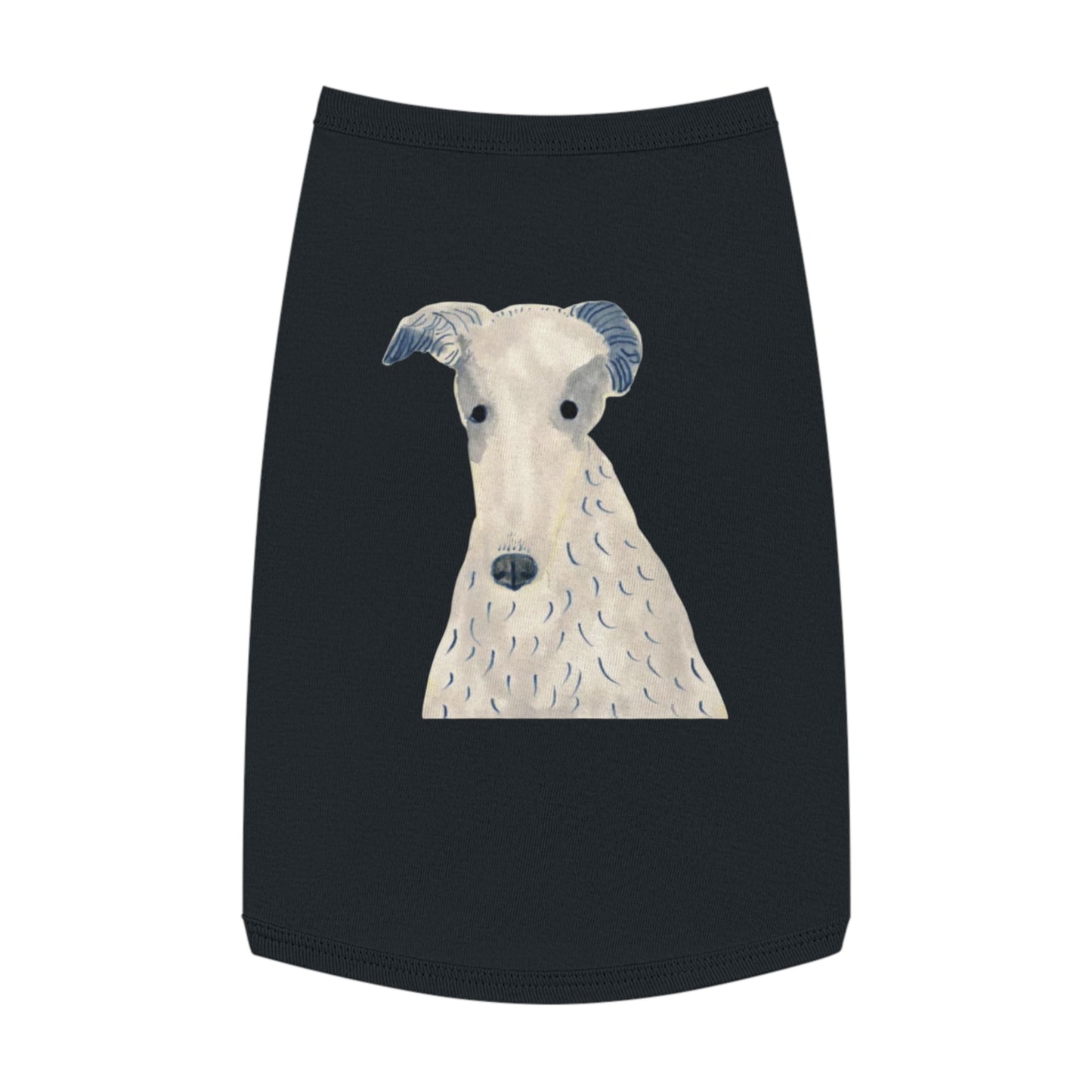Dog Cotton Tank Top - "Long Face"