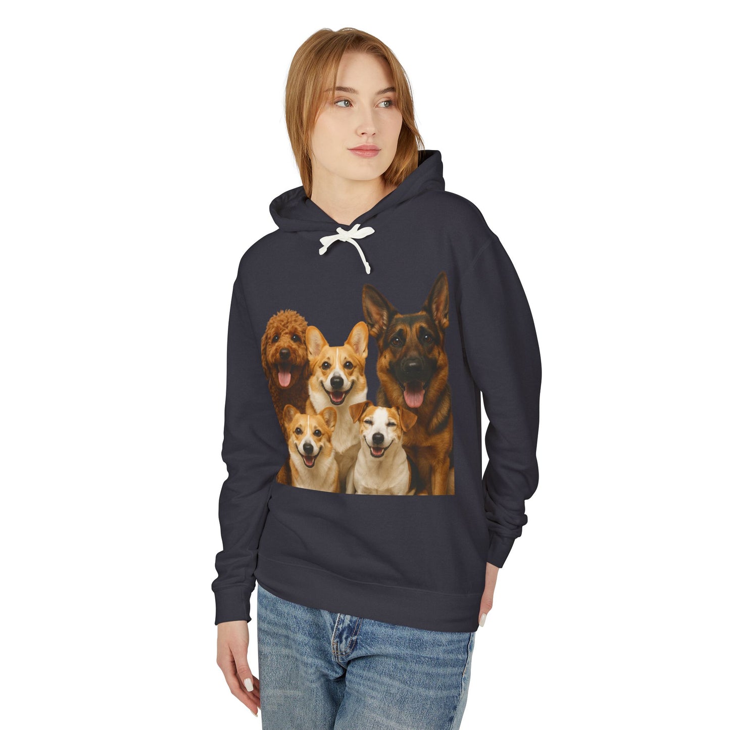Dog Family Hoodie — Cute Corgi, Poodle & German Shepherd Pullover