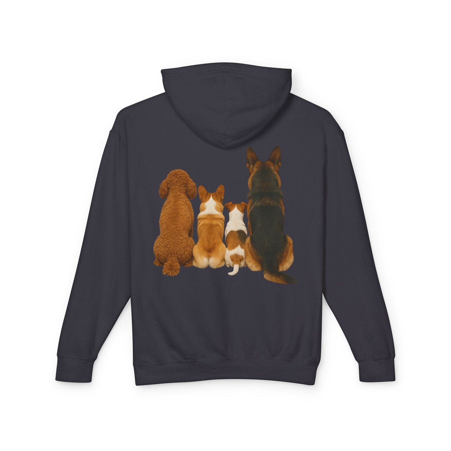 Dog Family Hoodie — Cute Corgi, Poodle & German Shepherd Pullover