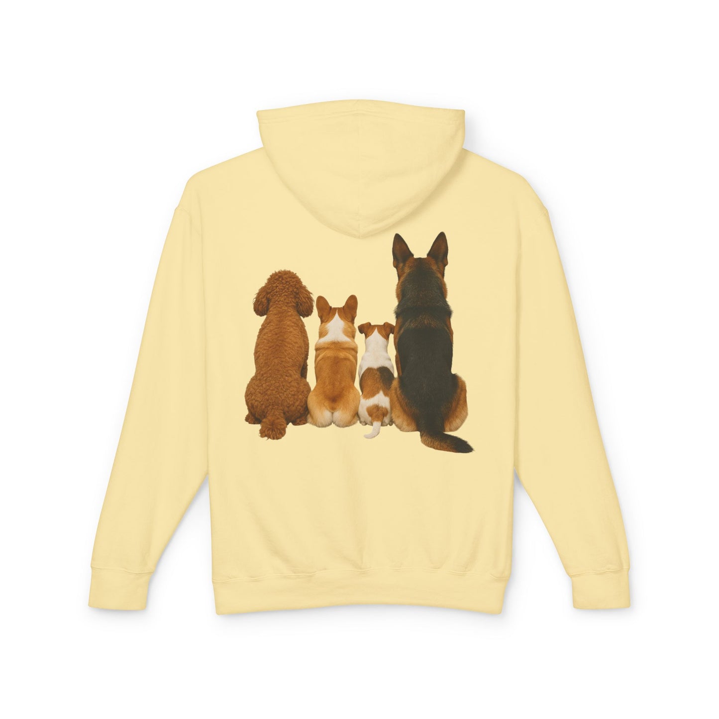 Dog Family Hoodie — Cute Corgi, Poodle & German Shepherd Pullover