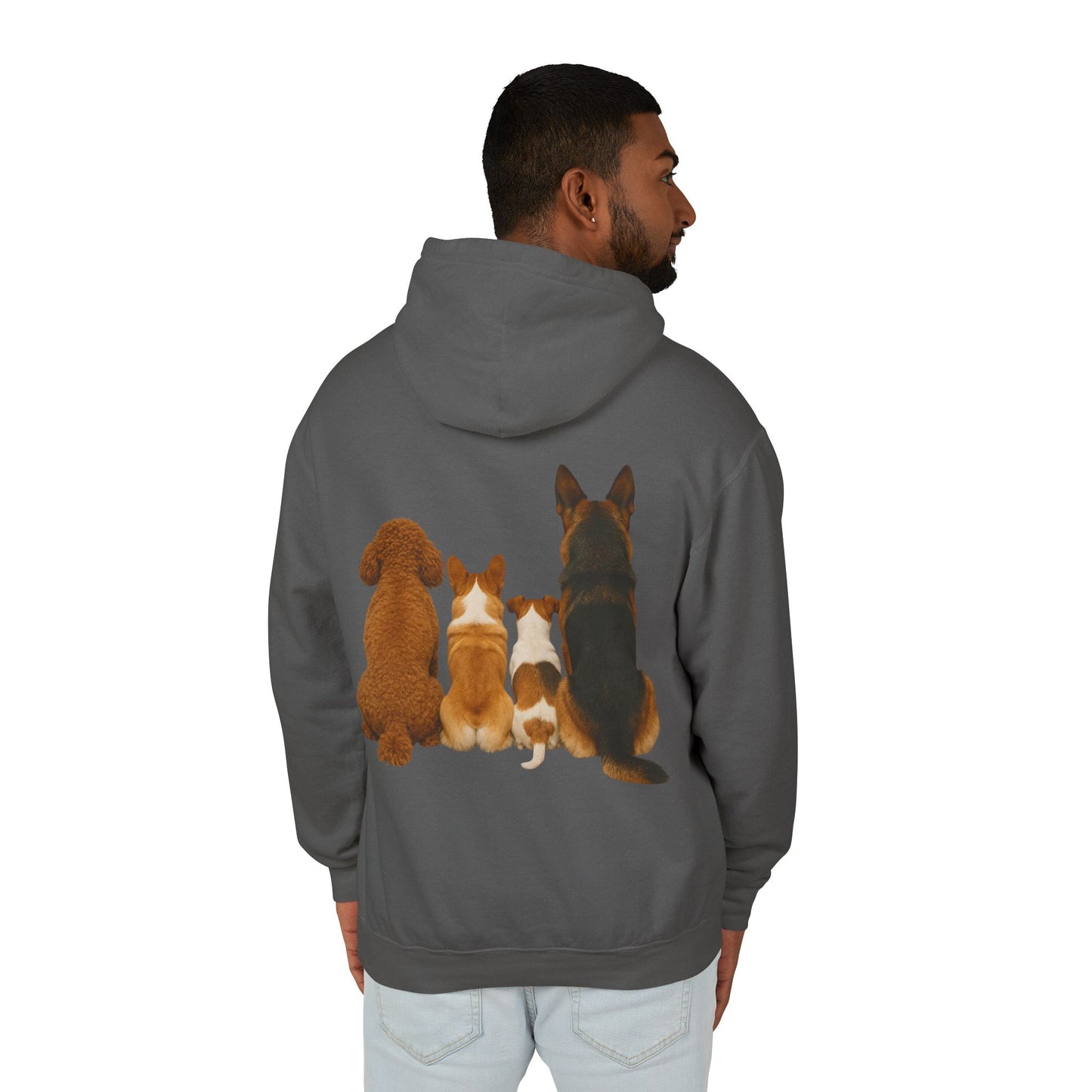 Dog Family Hoodie — Cute Corgi, Poodle & German Shepherd Pullover