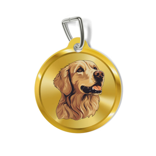 Personalized Pet Tag, Custom Dog Tag, Unique Pet ID Tag, Gold Pet Name Tag, Dog Lover Gift