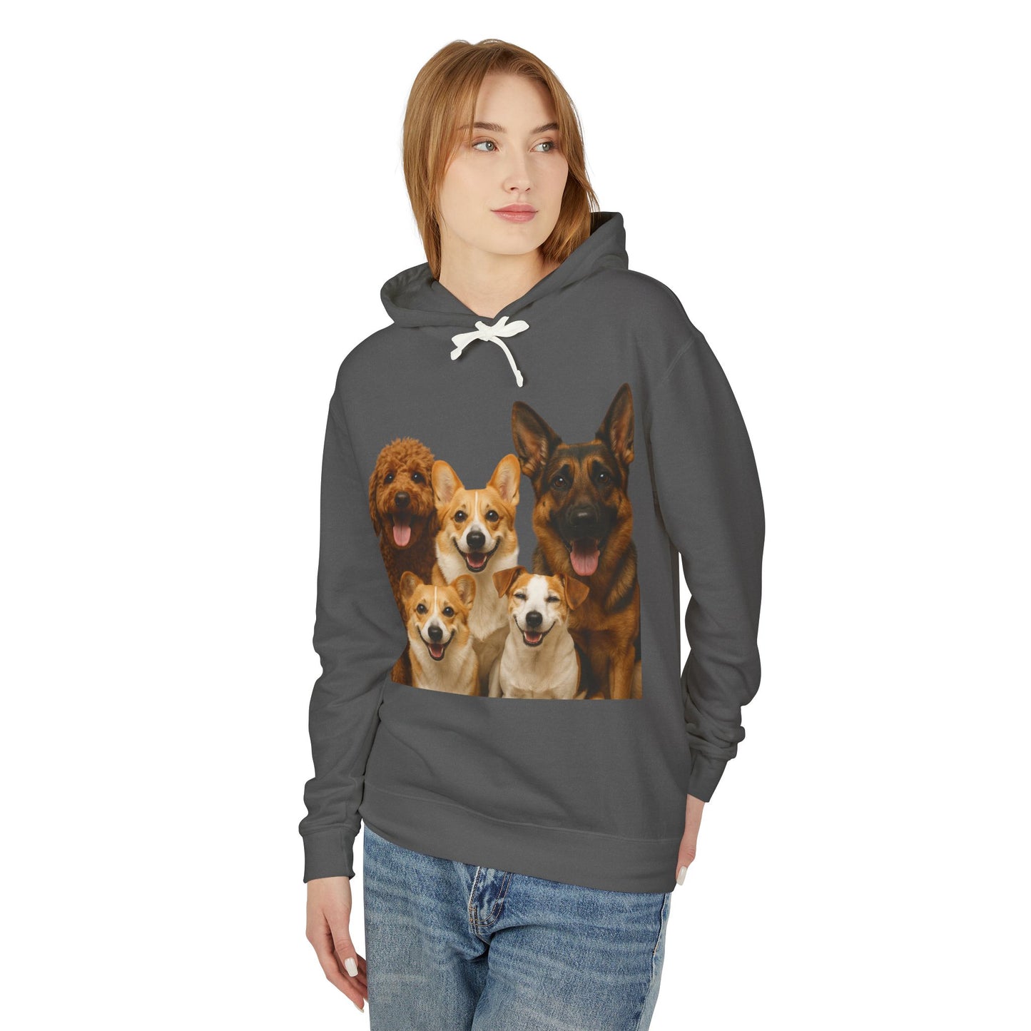 Dog Family Hoodie — Cute Corgi, Poodle & German Shepherd Pullover