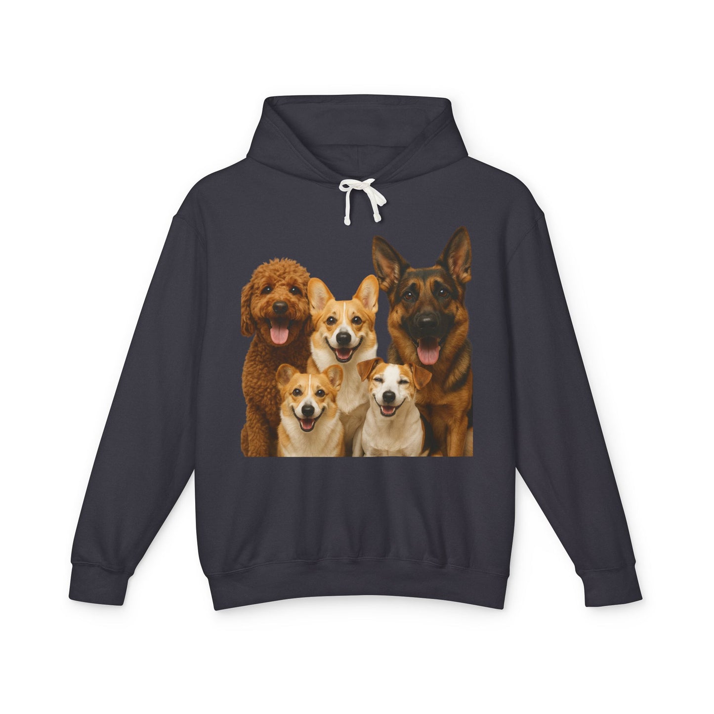 Dog Family Hoodie — Cute Corgi, Poodle & German Shepherd Pullover
