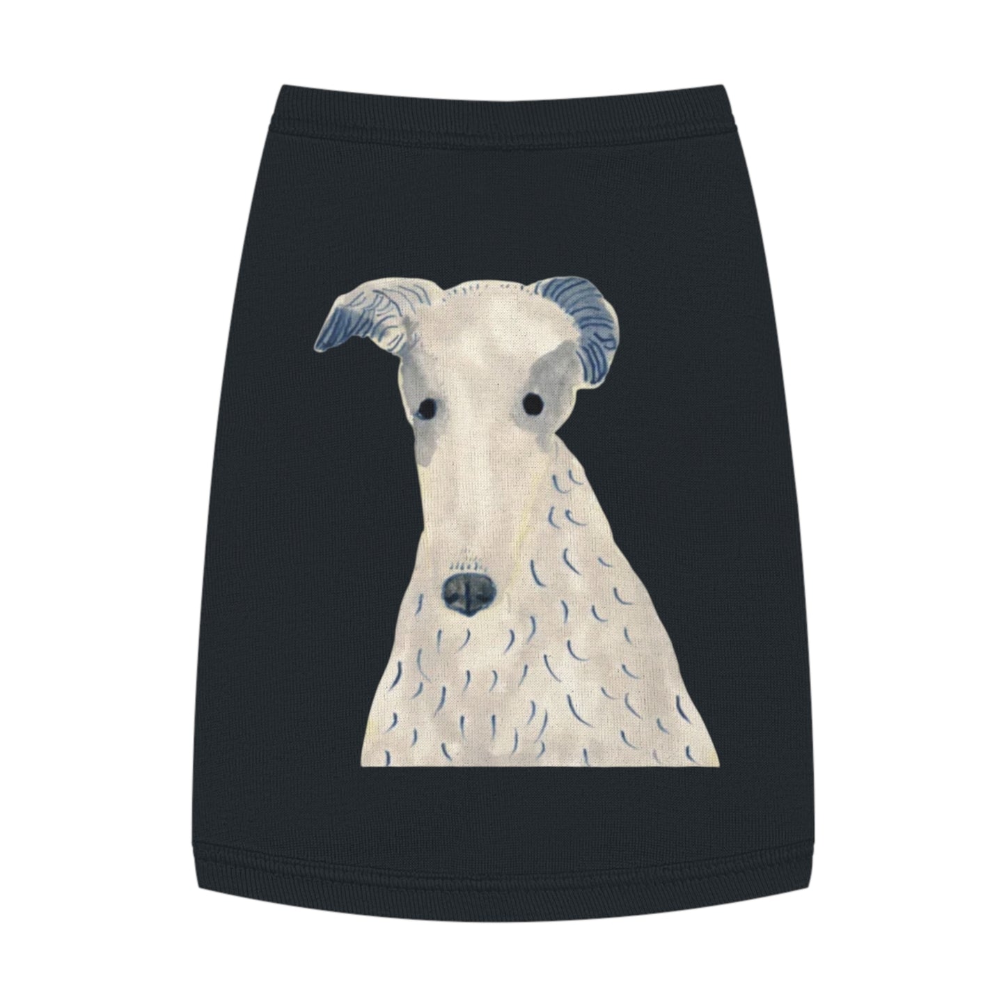 Dog Cotton Tank Top - "Long Face"
